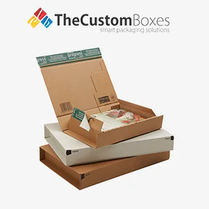Custom Hot Wax Stamp Sealed Silver Mailing Envelope Boxes